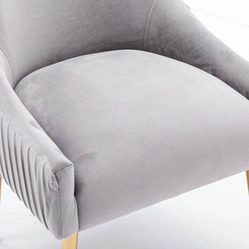 Set di 2 sedie da pranzo con rivestimento in velluto stile metà secolo SEYNAR, con maniglia posteriore