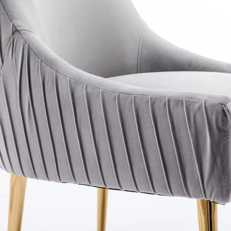 Set di 2 sedie da pranzo con rivestimento in velluto stile metà secolo SEYNAR, con maniglia posteriore