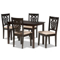 Gervais Modern and Contemporary Transitional 5-Piece Dining Set