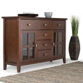 WYNDENHALL Stratford Solid Wood Transitional Sideboard Buffet - 54 inch Wide