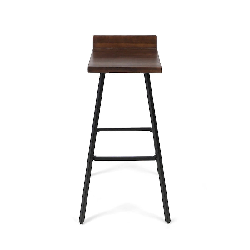 Zeitgenössische Barhocker für den Innenbereich aus Akazienholz von Christopher Knight Home (2er-Set)