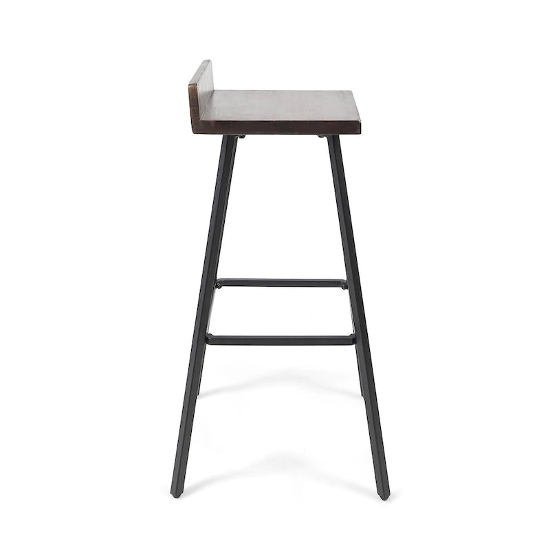 Zeitgenössische Barhocker für den Innenbereich aus Akazienholz von Christopher Knight Home (2er-Set)