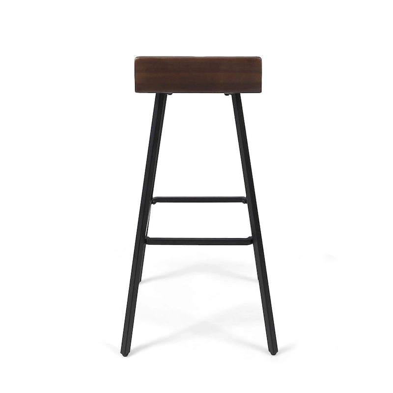 Zeitgenössische Barhocker für den Innenbereich aus Akazienholz von Christopher Knight Home (2er-Set)