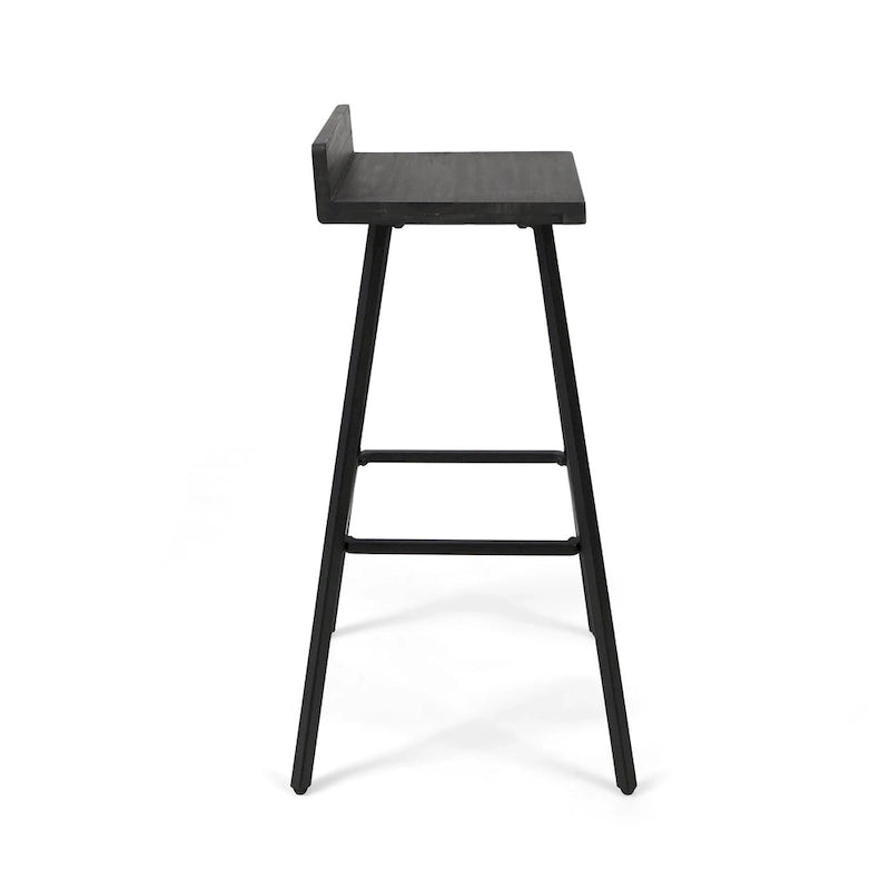 Zeitgenössische Barhocker für den Innenbereich aus Akazienholz von Christopher Knight Home (2er-Set)