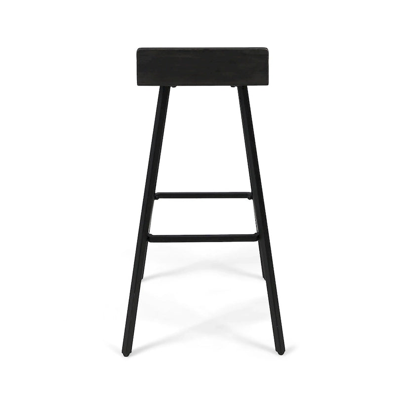 Zeitgenössische Barhocker für den Innenbereich aus Akazienholz von Christopher Knight Home (2er-Set)