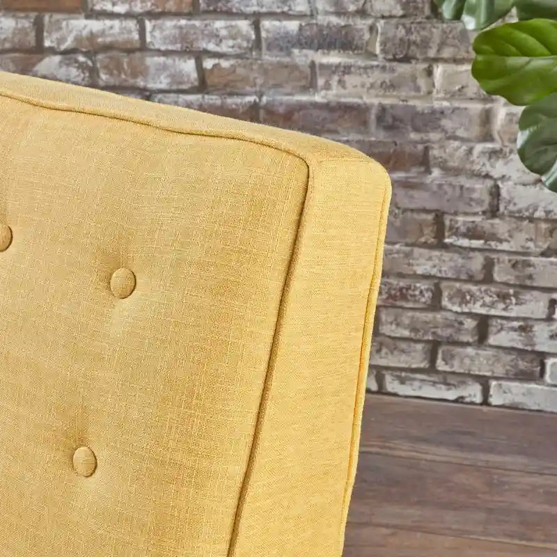 Christopher Knight Home Mervynn Orta Yüzyıl Moderni Düğme Kapitoneli Kumaş Berjer
