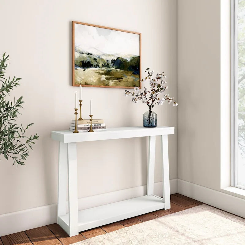 Plank and Beam Klasik Raflı Konsol Masa - 46