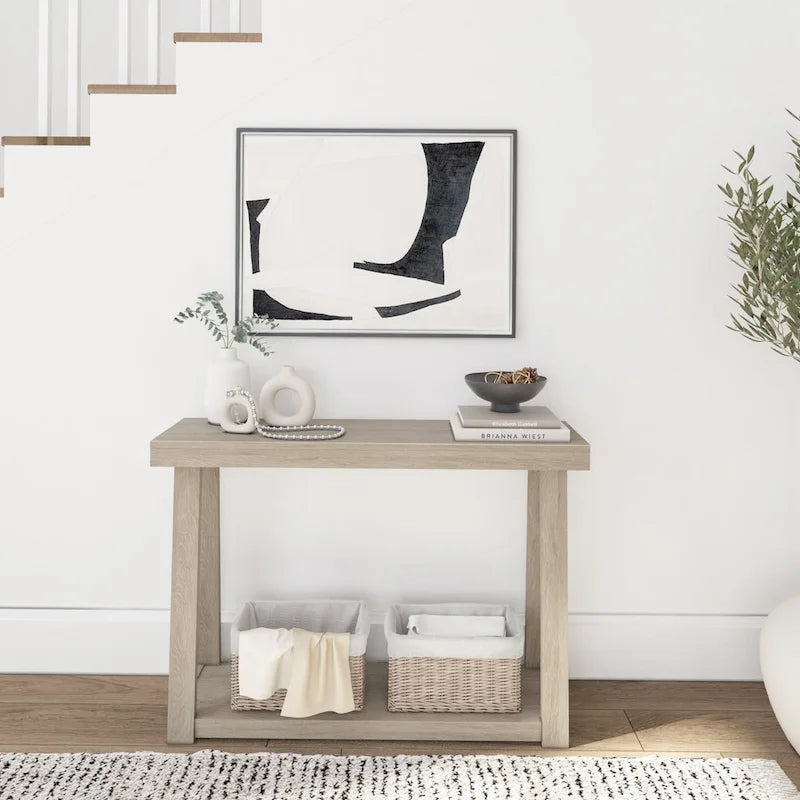 Plank and Beam Klasik Raflı Konsol Masa - 46