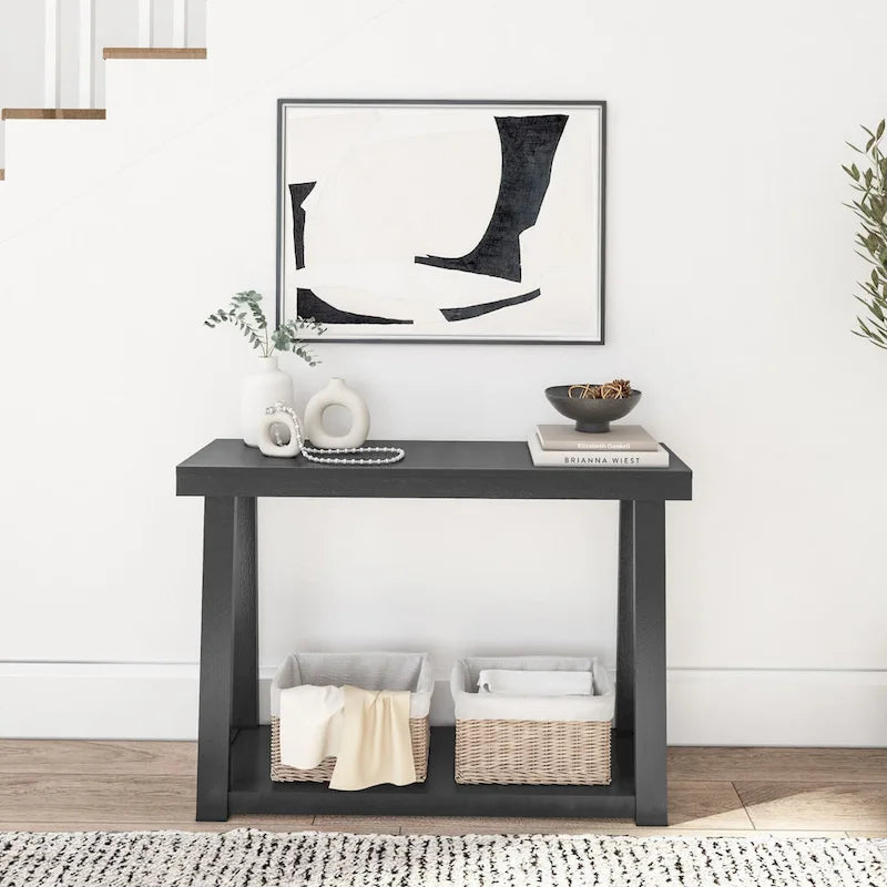 Plank and Beam Klasik Raflı Konsol Masa - 46