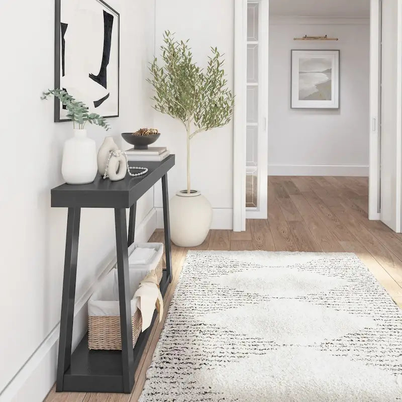 Plank and Beam Klasik Raflı Konsol Masa - 46