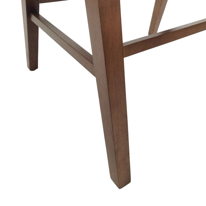 Chaises de salle à manger en tissu et bois d’hévéa Stocker (ensemble de 2) par Christopher Knight Home