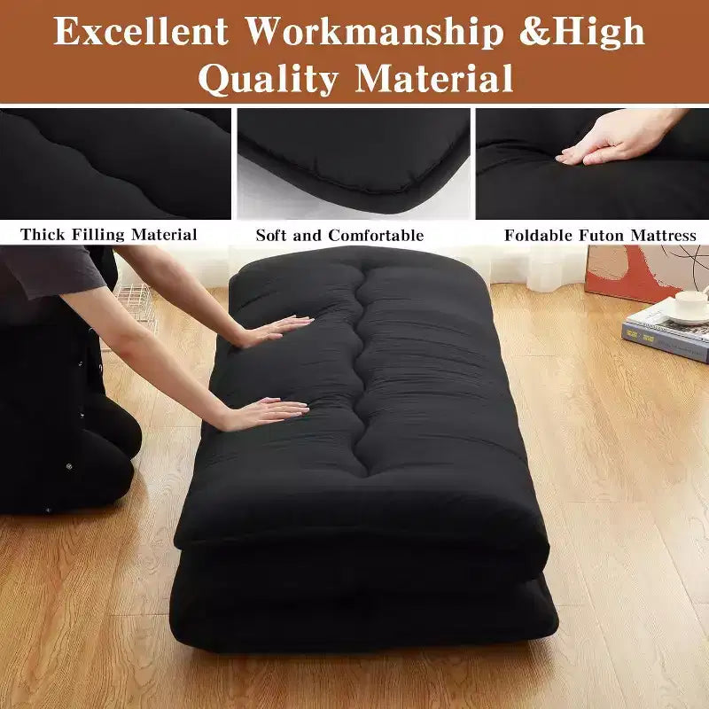 Colchón futón japonés, colchoneta plegable para dormir en el suelo, tatami para el hogar, colchón para camping