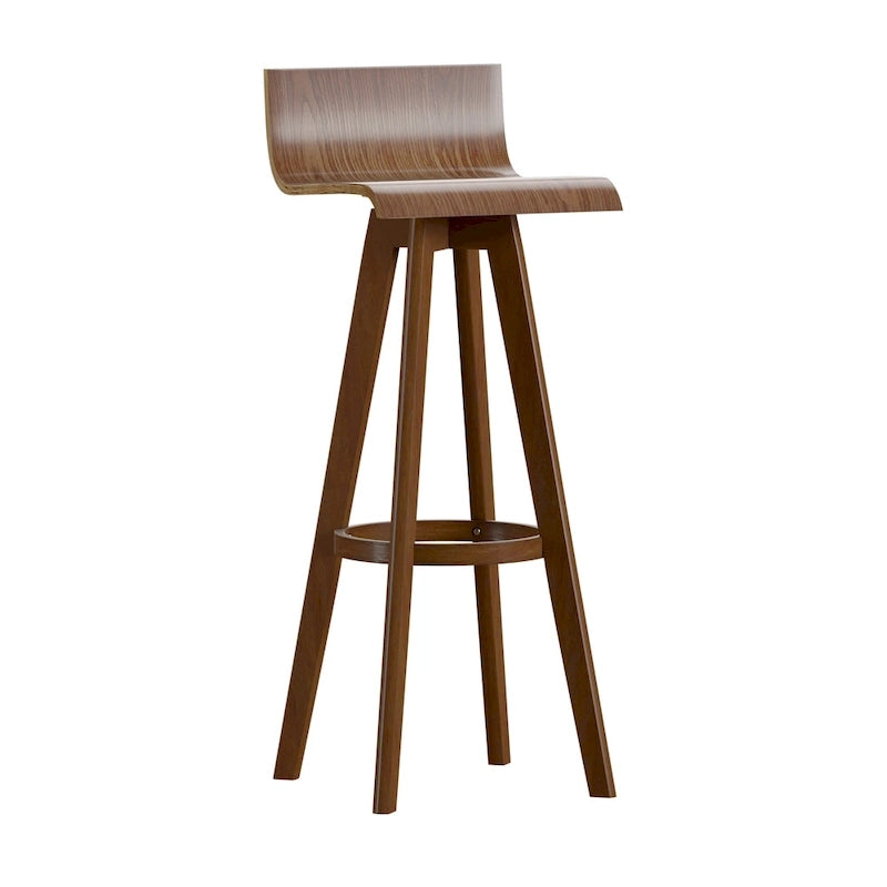 Ellery Drehbarer Holz-Hocker im Mid-Century-Modern-Stil (2er-Set) iNSPIRE Q Modern