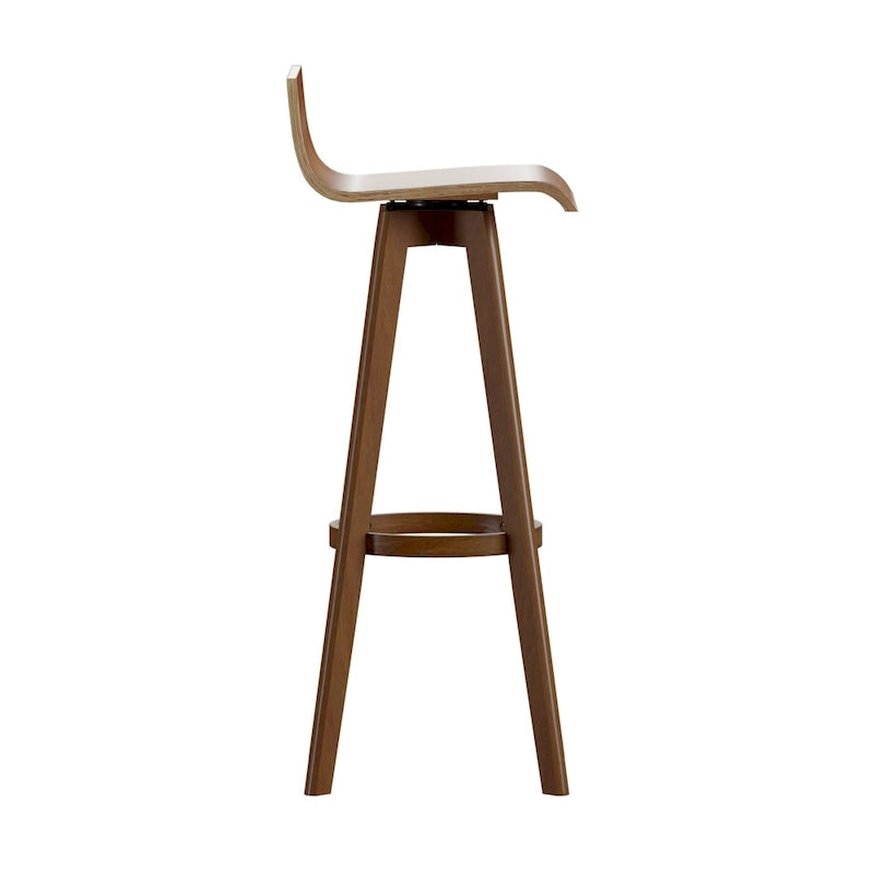 Ellery Drehbarer Holz-Hocker im Mid-Century-Modern-Stil (2er-Set) iNSPIRE Q Modern