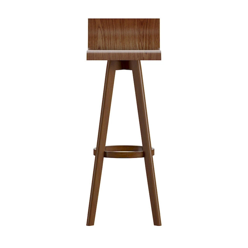 Ellery Drehbarer Holz-Hocker im Mid-Century-Modern-Stil (2er-Set) iNSPIRE Q Modern
