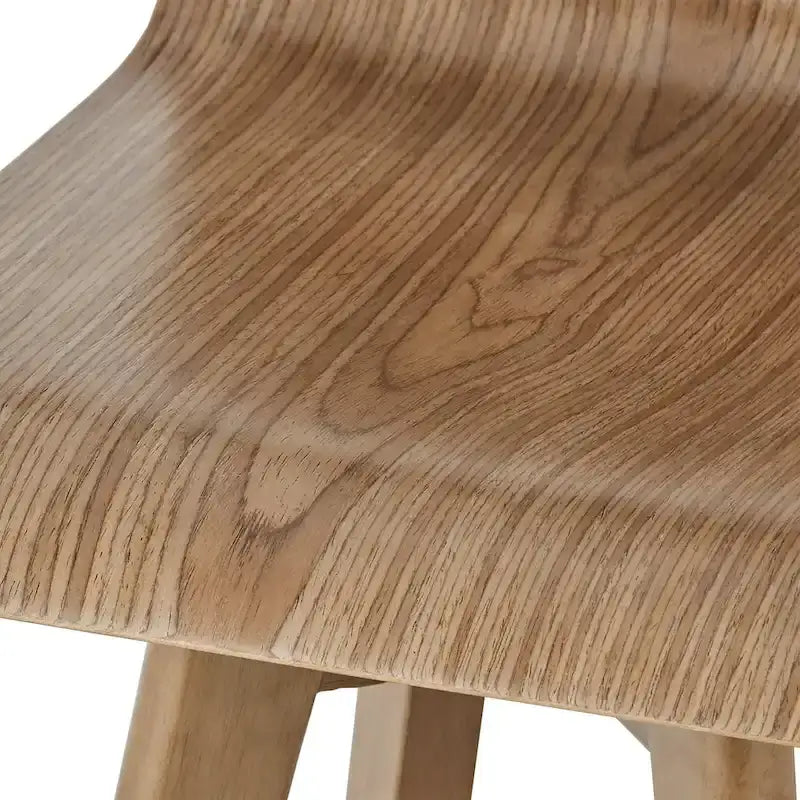 Ellery Drehbarer Holz-Hocker im Mid-Century-Modern-Stil (2er-Set) iNSPIRE Q Modern