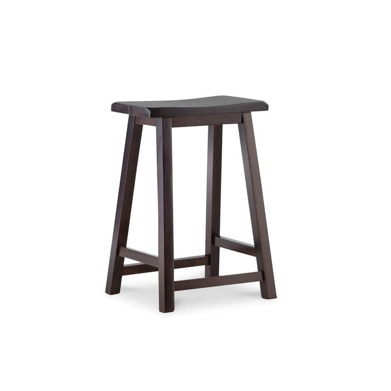 Taburete de mostrador sin respaldo con asiento tipo silla de montar Linon Cackleberry - N/A