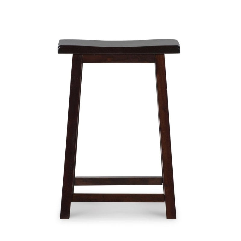 Taburete de mostrador sin respaldo con asiento tipo silla de montar Linon Cackleberry - N/A