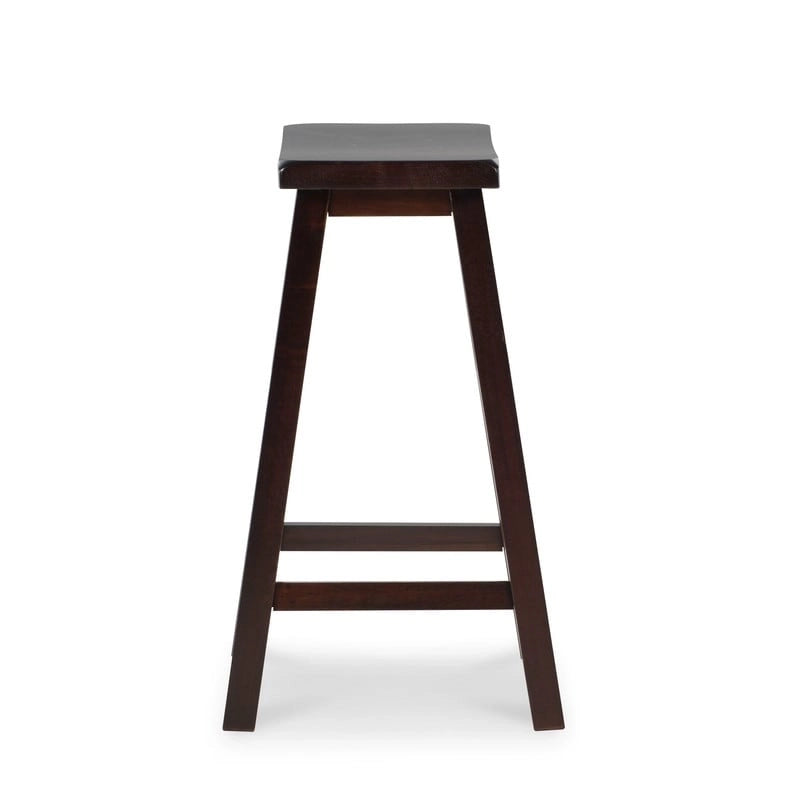 Taburete de mostrador sin respaldo con asiento tipo silla de montar Linon Cackleberry - N/A