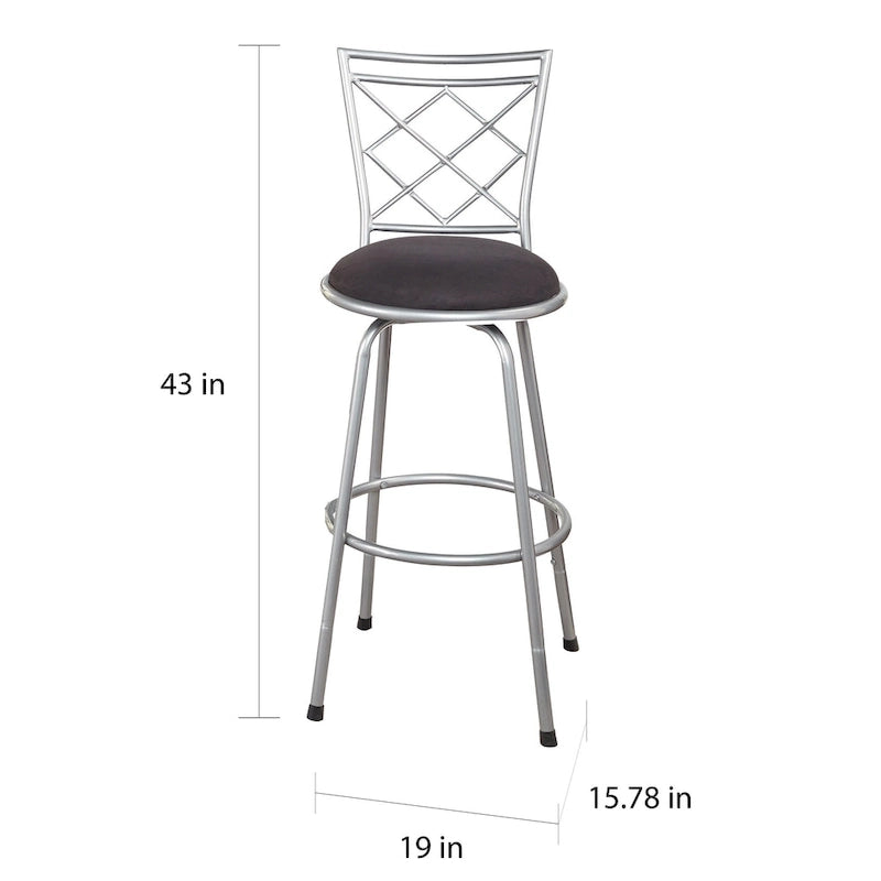Verstellbare höhenverstellbare Drehhocker Alyssa von Simple Living, 3er-Set