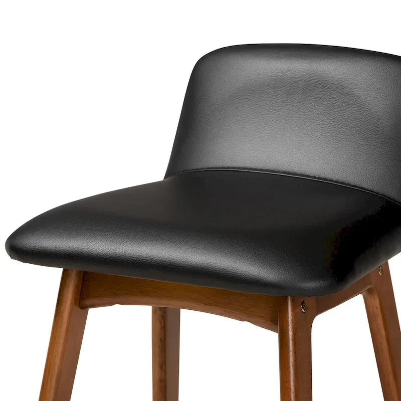 Set di 2 sgabelli da bancone Darrin, stile moderno metà secolo