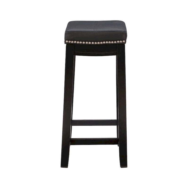 Sgabello da bar Linon Willamette in finta pelle (set da 2) - altezza bancone
