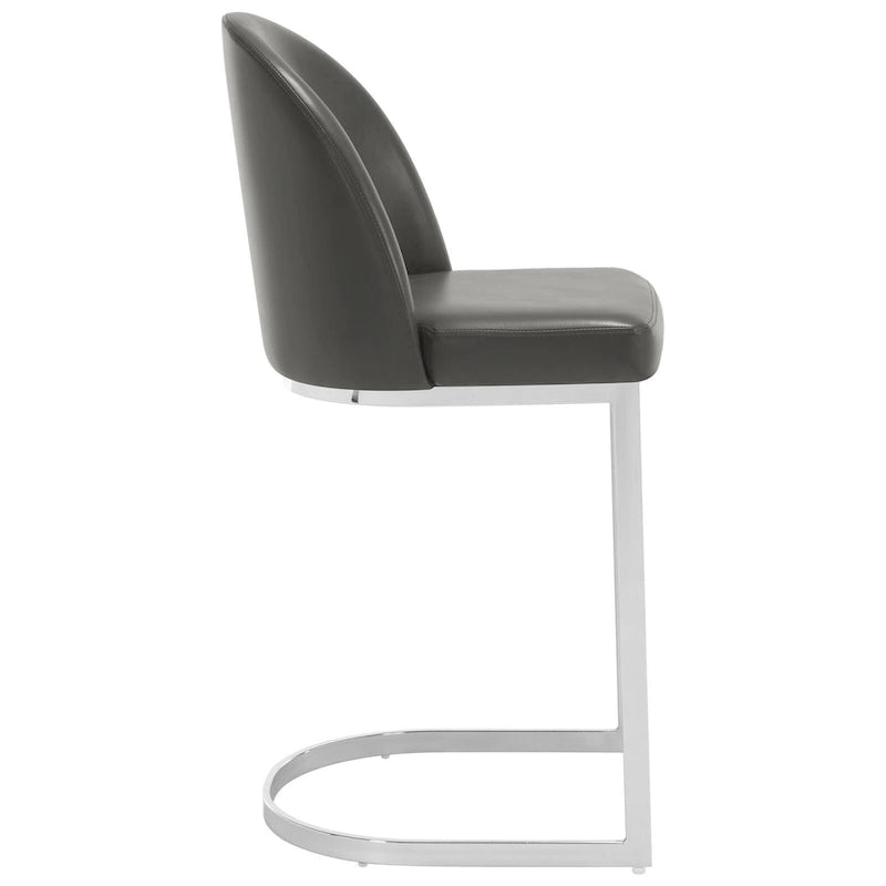 26 tekonahkaverhoiltua baarijakkaraa, tiskikorkeus, metallijalat – 38.8H x 17.9W x 20.9D