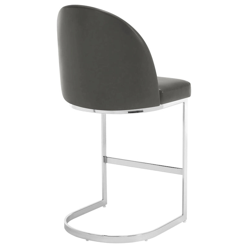 26 tekonahkaverhoiltua baarijakkaraa, tiskikorkeus, metallijalat – 38.8H x 17.9W x 20.9D