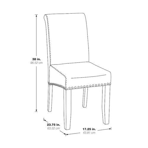 24 Parsons Barstool with Nailheads