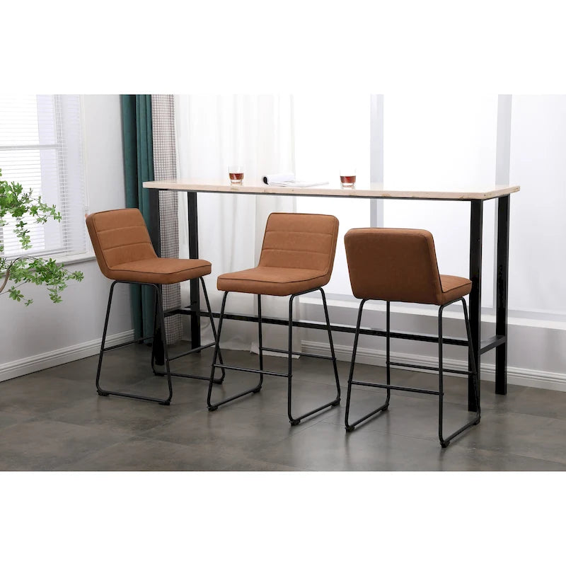 Ensemble de 3 tabourets de bar modernes rembourrés Lakeview