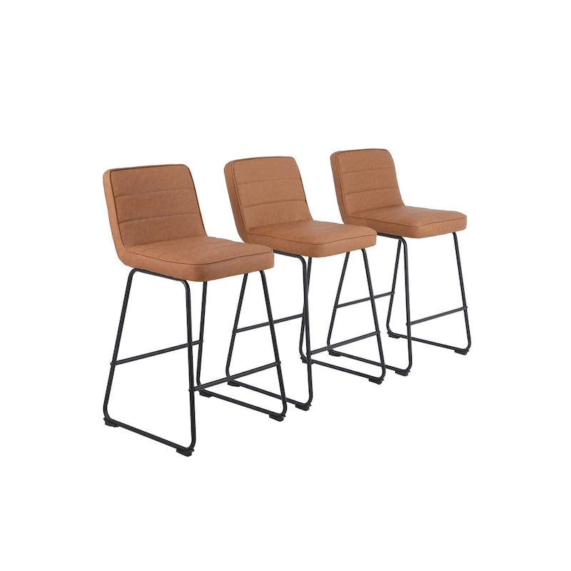 Ensemble de 3 tabourets de bar modernes rembourrés Lakeview
