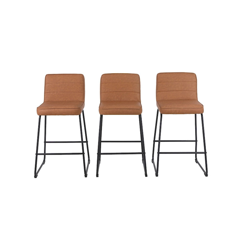 Ensemble de 3 tabourets de bar modernes rembourrés Lakeview