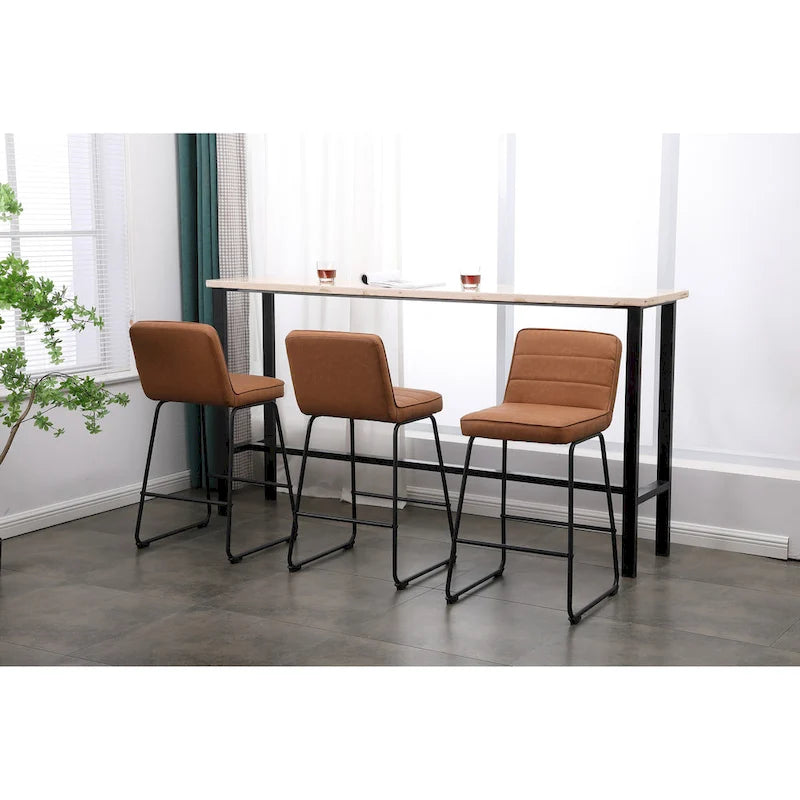 Ensemble de 3 tabourets de bar modernes rembourrés Lakeview