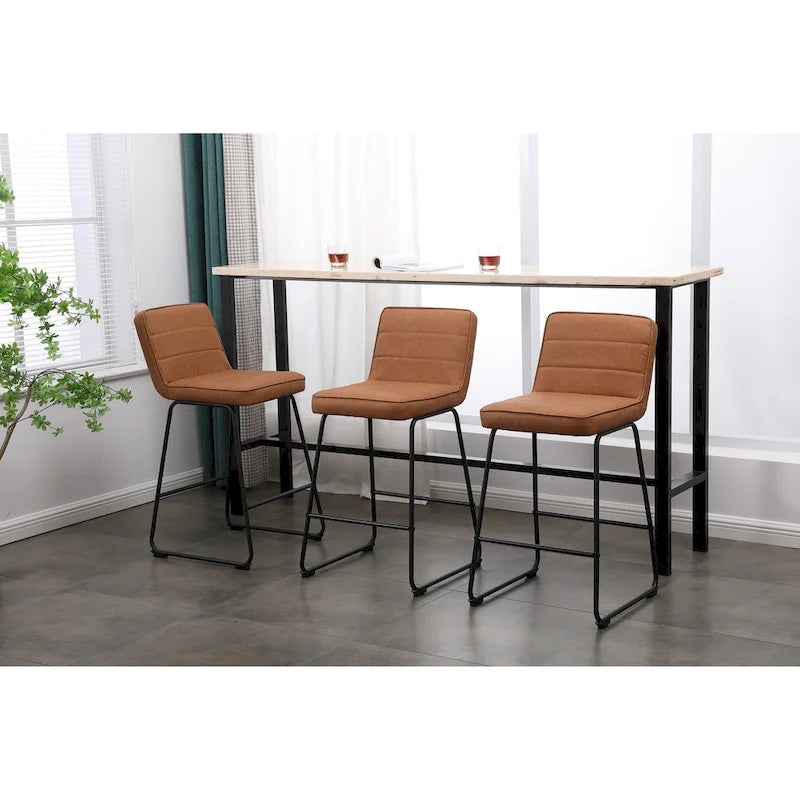 Ensemble de 3 tabourets de bar modernes rembourrés Lakeview