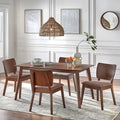 Juego de comedor Bernard de estilo moderno de mediados de siglo, 5 piezas
