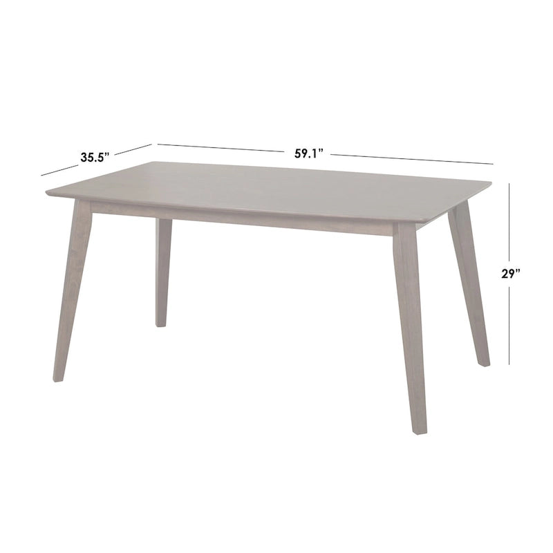 Juego de comedor Bernard de estilo moderno de mediados de siglo, 5 piezas