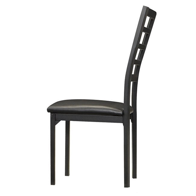 Darcy II espresso-kleurige, gevormde metalen eetkamerstoelen (set van 4) van iNSPIRE Q Bold