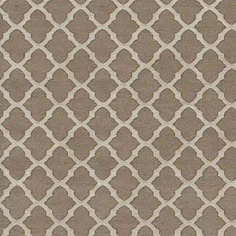 Chaises Parsons HomePop couleur crème moka à motif quatre-feuilles (ensemble de 2)