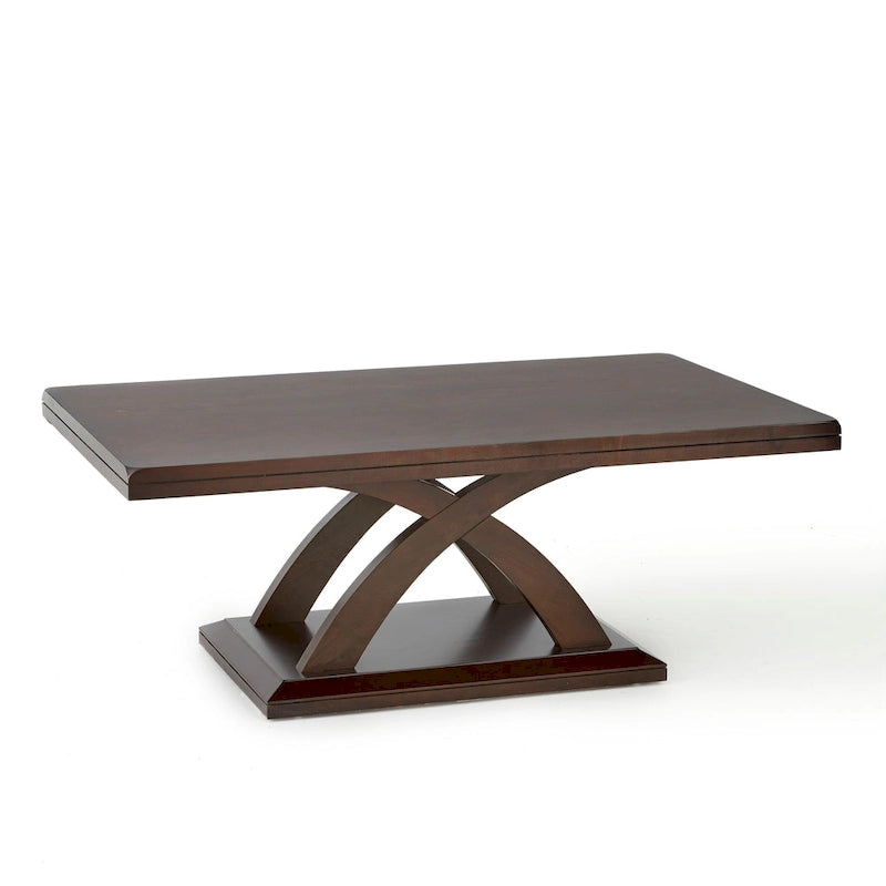 Steve Silver Avellino moderner Couchtisch aus Holz mit Espresso-Finish