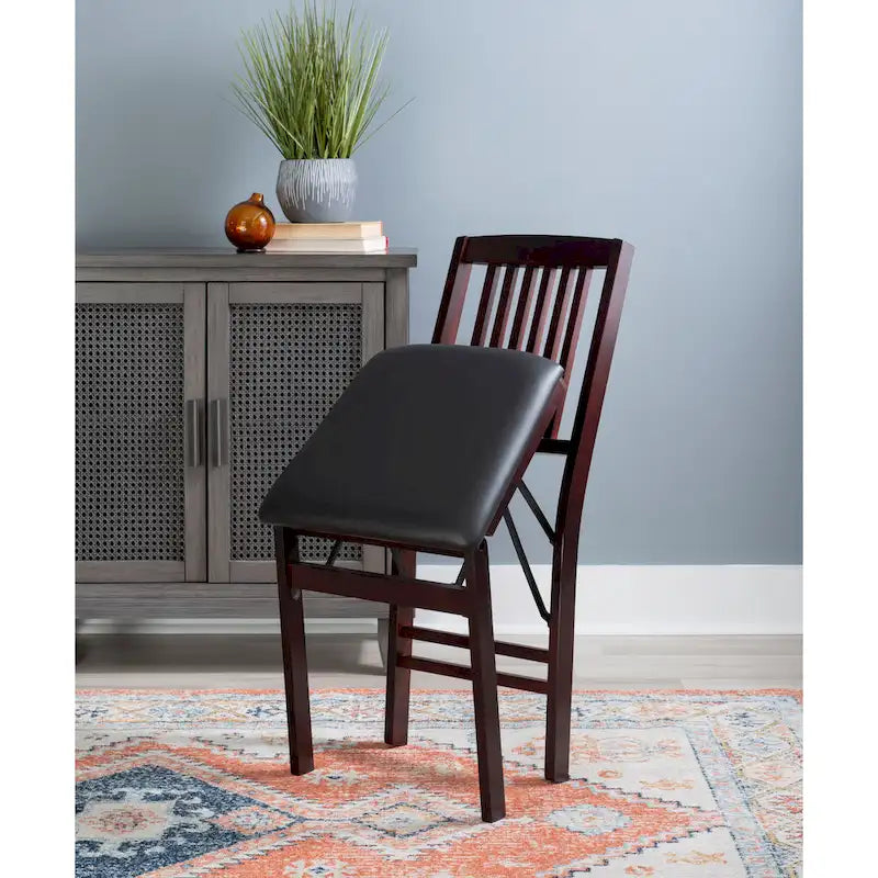 Porch & Den Lowell Espresso-Klappstühle (2er-Set)