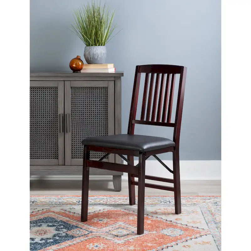 Porch & Den Lowell Espresso-Klappstühle (2er-Set)