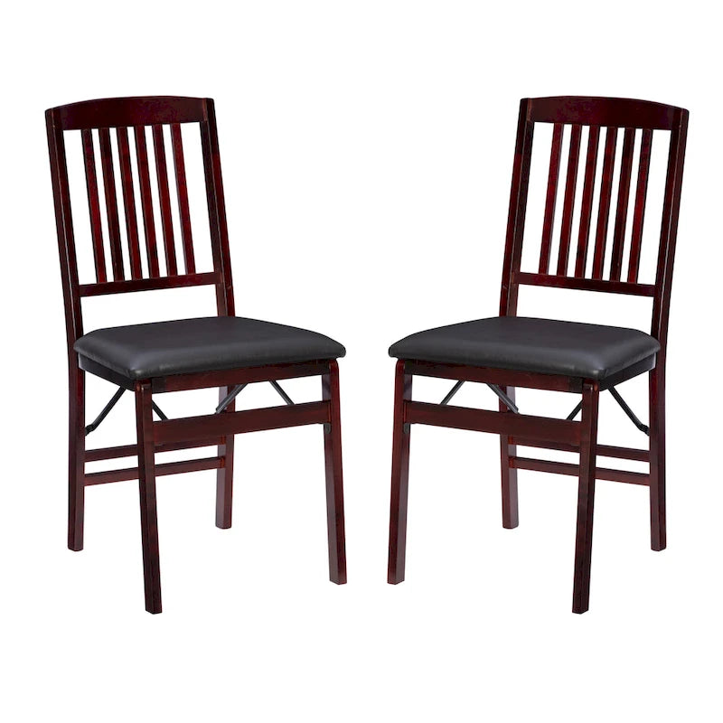 Porch & Den Lowell Espresso-Klappstühle (2er-Set)