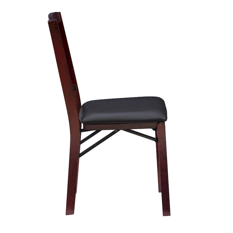 Porch & Den Lowell Espresso-Klappstühle (2er-Set)