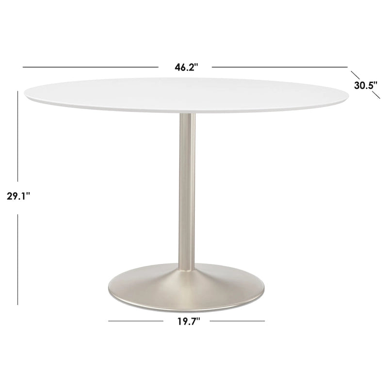 Ovaler Tisch Pisa im schlichten Design