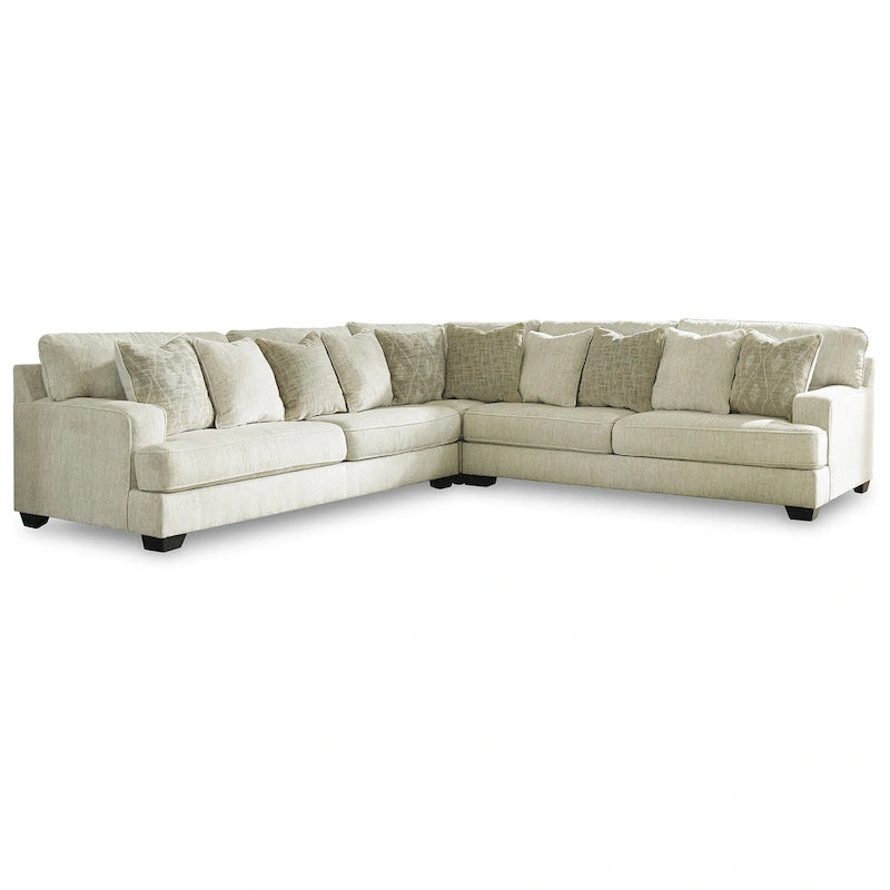 Divano componibile neutro color avorio e beige a 3 pezzi Rawcliffe di Signature Design by Ashley