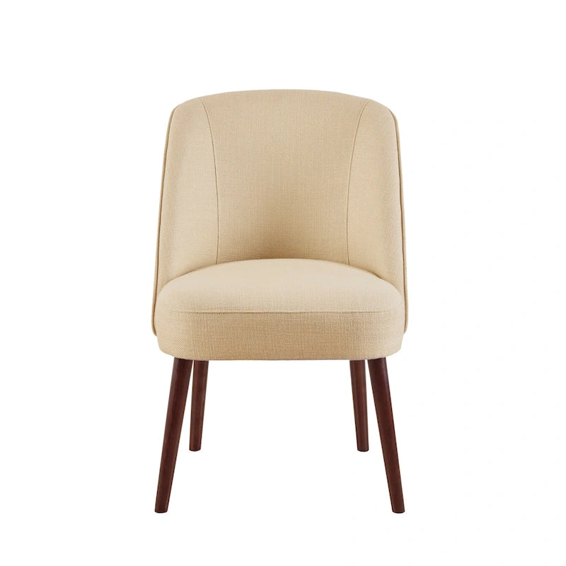 Madison Park Larkin természetes színű, lekerekített háttámlájú étkezőszék – 22.25w x 24.5d x 34.6h