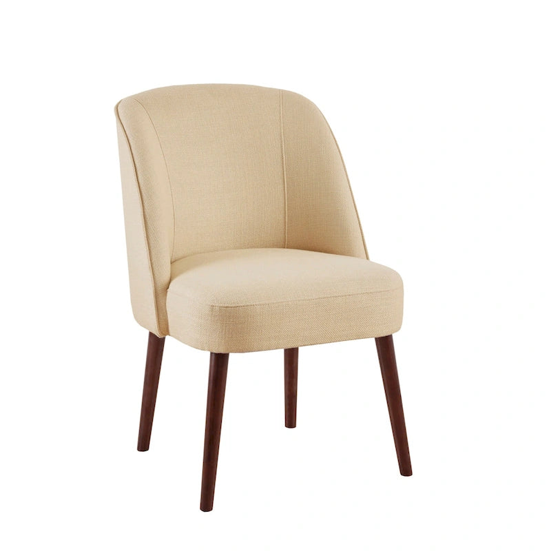Madison Park Larkin természetes színű, lekerekített háttámlájú étkezőszék – 22.25w x 24.5d x 34.6h