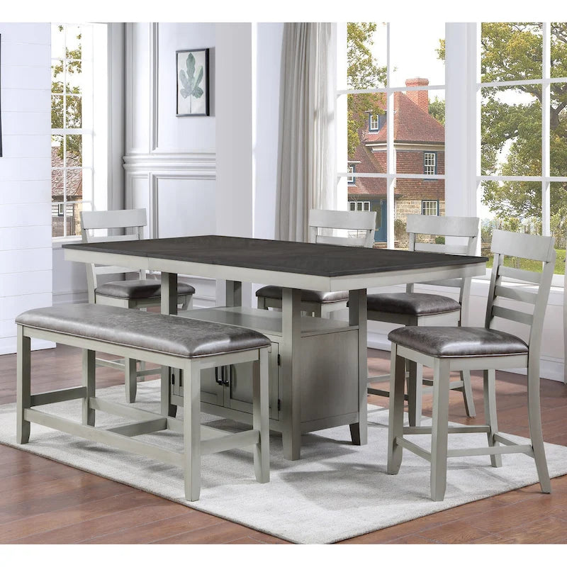 Steve Silver Hasbrook 80-Inch Counter Height Dining Table
