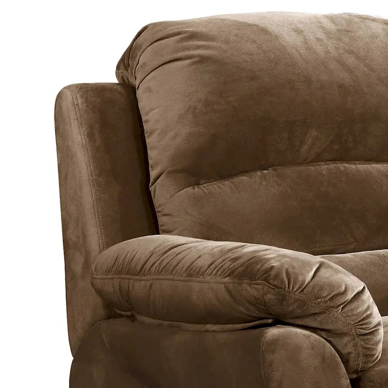 Copper Grove Roseway Brown Fabric Transitional Massage Power Recliner