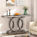 55 Console Sofa Table, Wood Entryway Foyer Table for Living Room